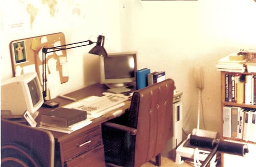 Birthplace of RISA, my first office, a spare room, in1987