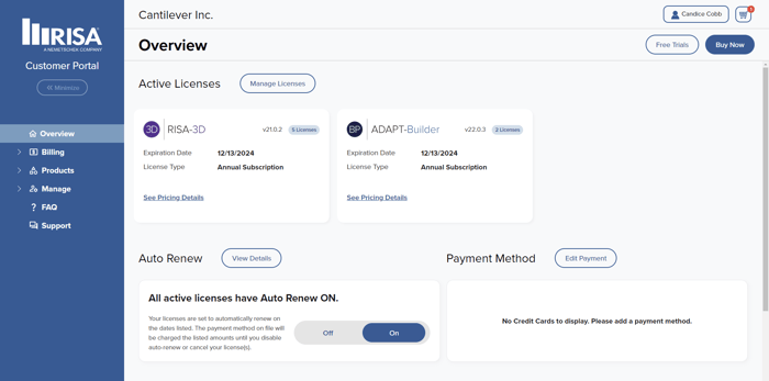 How To: Using the RISA Customer Portal