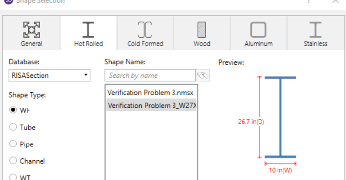 Why Can’t I See My RISASection Shapes in the Shape Database?