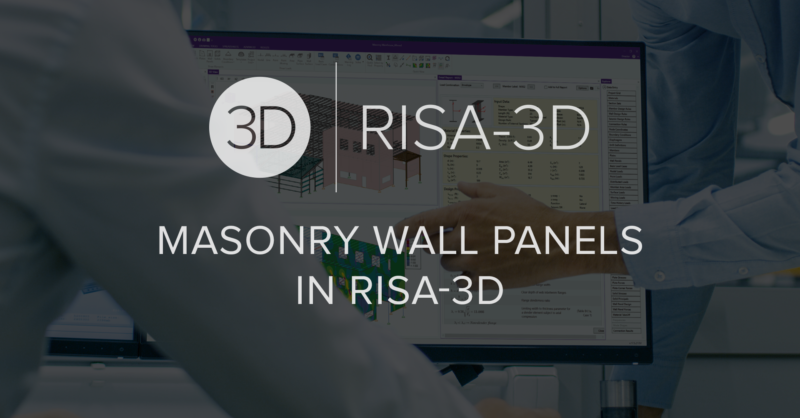masonry wall panels in risa-3d