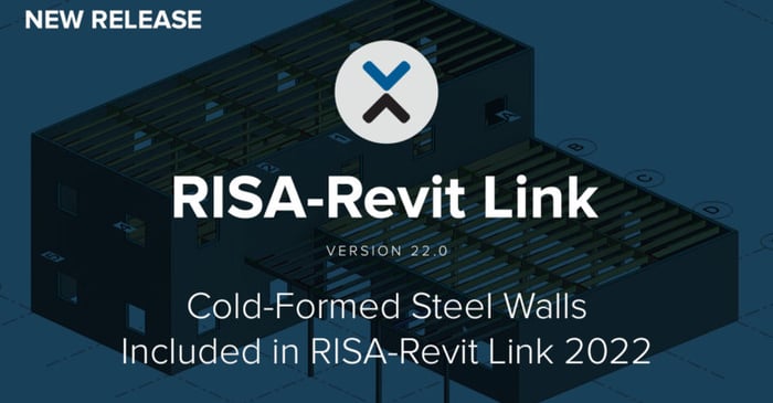 Cold-Formed Steel Walls included in RISA-Revit Link 2022