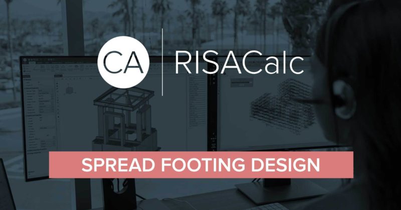 spread footing design in risacalc