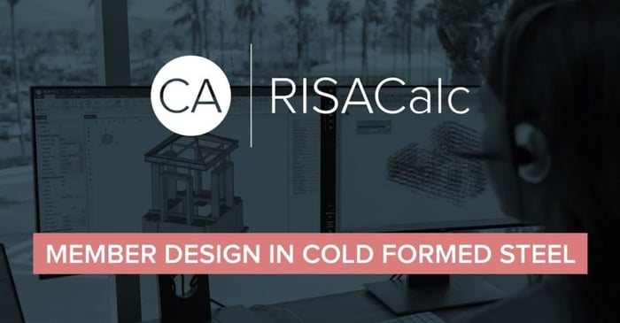 Video: Cold-Formed Steel Member Design in RISACalc