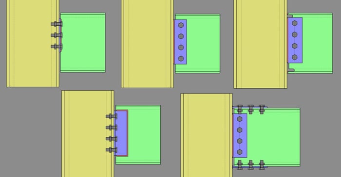 Defining Connections: Column to Beam Connections