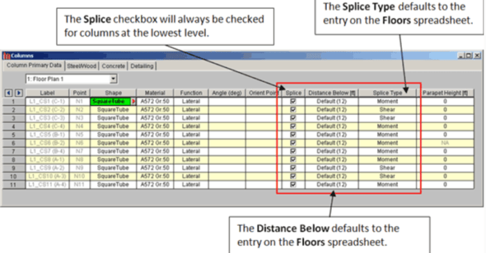 How to Assign Column Base Boundary Conditions in RISAFloor