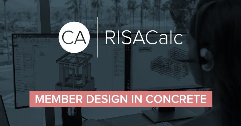 video: concrete member design in risacalc