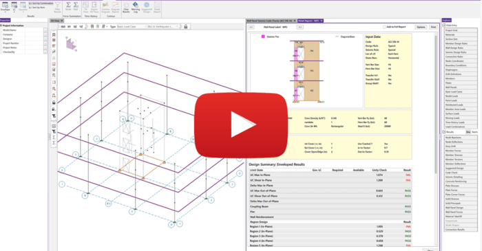 Utilizing RISA-3D for Seismic Design of Concrete Walls