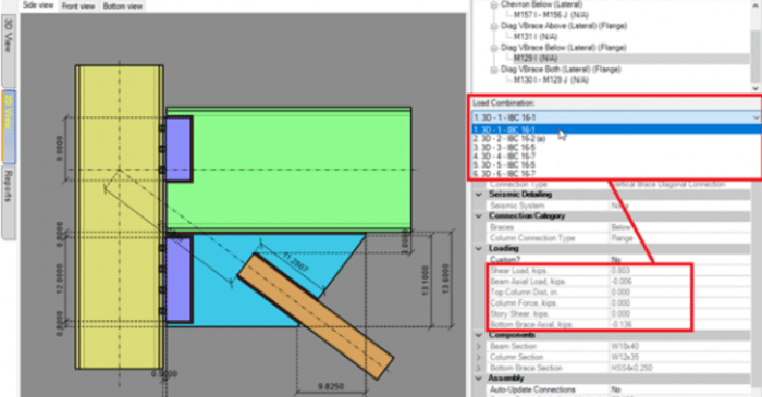 Custom Loading in Integrated RISAConnection Model