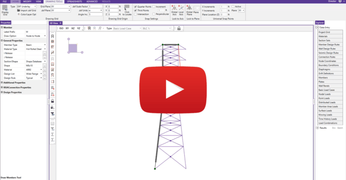 Importing a DXF File into RISA-3D