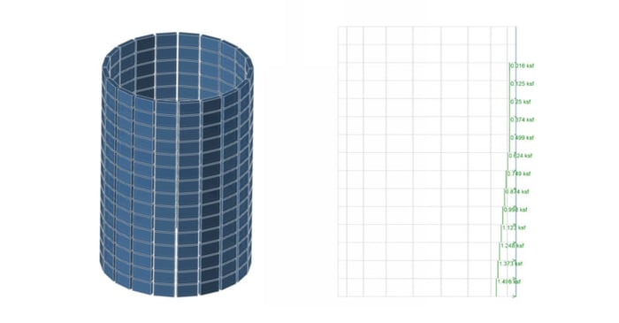 How to Apply Hydrostatic Loads to Circular Tanks in RISA-3D