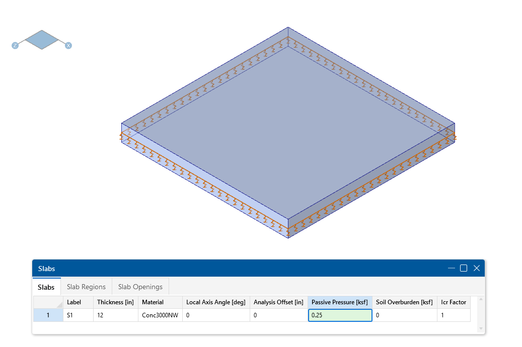 slab example from RISAFoundation