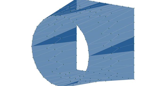 How can I transition a Plate Mesh from Round to Rectangular?