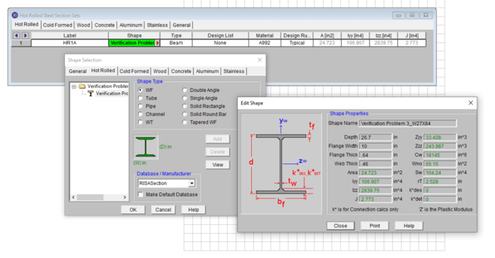 Designing Built-Up Sections using RISA-3D