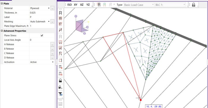 How to Model a Semi-Rigid Diaphragm