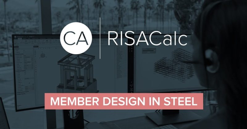 video: steel member design in risacalc