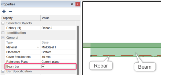 Beam Reinforcement modeling ADAPT-Builder