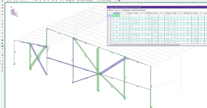 Easily view specific data using Viewer Mode in RISA-3D