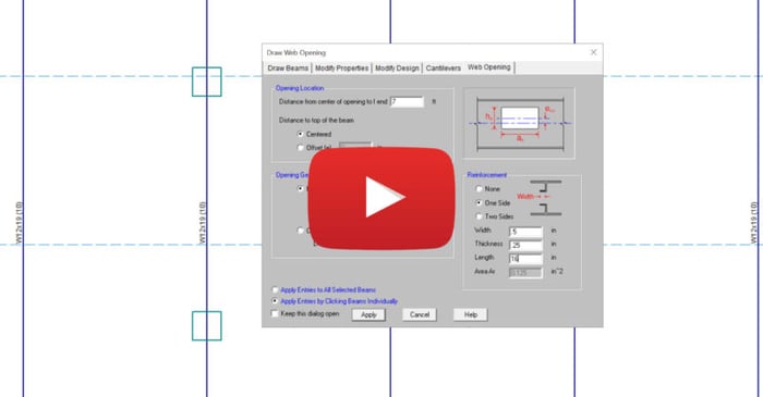 Web Opening Design for Steel & Composite Steel Beams