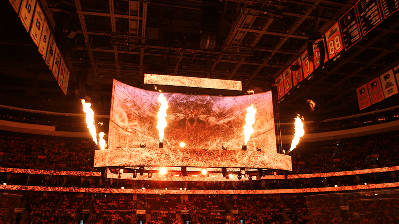 TAIT x Wells Fargo Center Kinetic Scoreboard 2019 0077