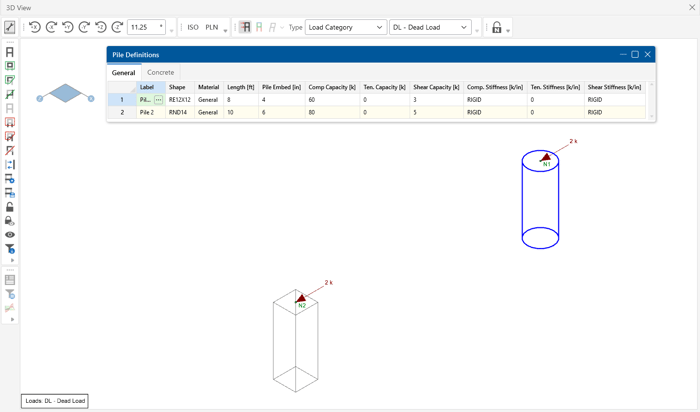 Design of Single Piles in RISAFoundation