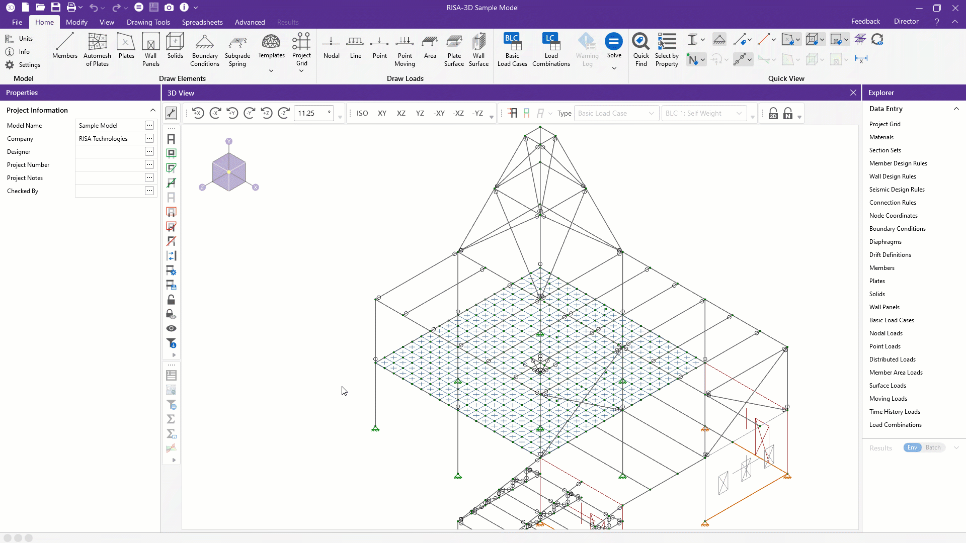 tapered area load