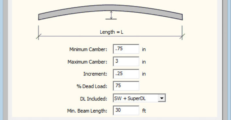 Camber Design Rules in RISAFloor