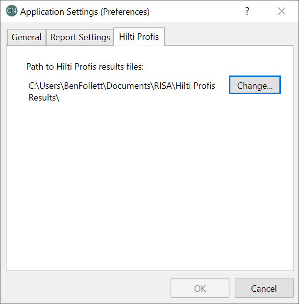 Hilti Report Location