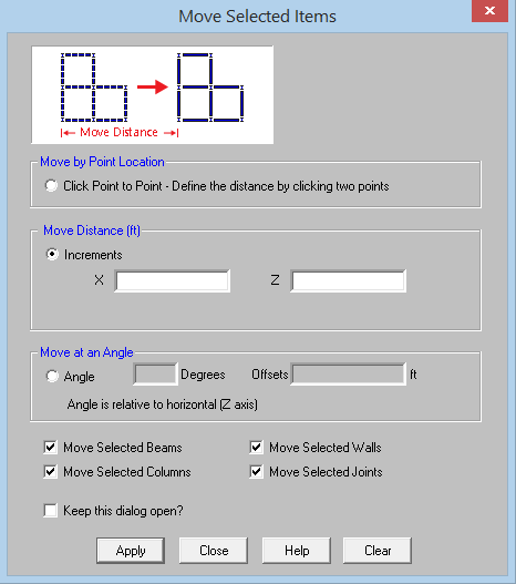 RISA Floor Move tool 2