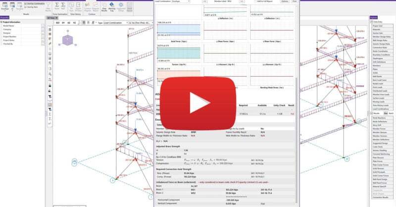 Video: Design Buckling Restrained Braced Frames in RISA-3D
