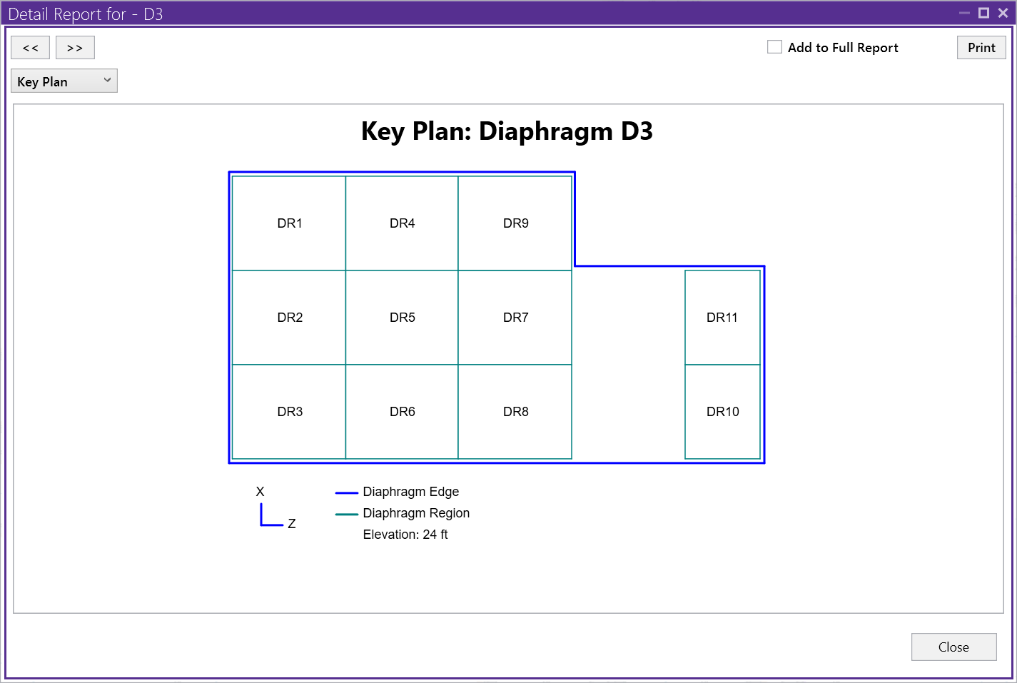 Diaphragmkeyplan