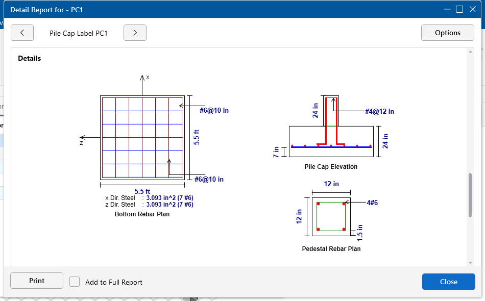 Concrete Pile Design for Pile Caps