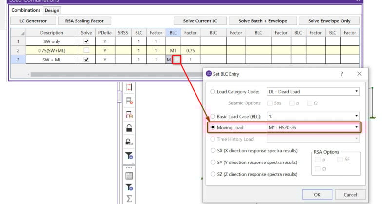 Include Moving Load in Batch Solution