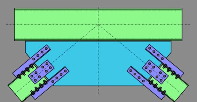Use Wide Flange Braces in Vertical Brace Connections